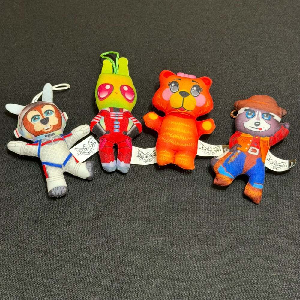 Masked Singer McDonald's 2023 Plush Space Bunny Alien Miss Teddy Raccoon